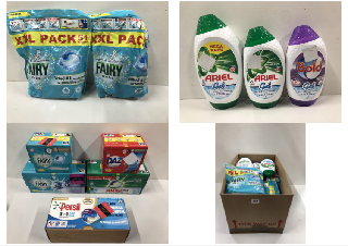 BOX OF WASHING UP ITEMS INC FAIRY XXL PACK (BA AP 164)(BA AP 167)(BA AP 169)(BA AP 168)