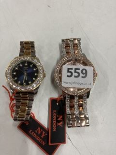 2 X NY LONDON WATCHES (BA AP 105)