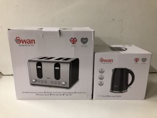 SWAN 4 SLICE TOASTER & KETTLE