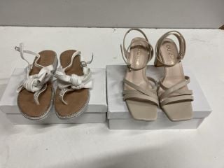 QUIZ CLOTHING HEELS SIZE: UK 6 & QUIZ CLOTHING SANDALS SIZE: UK 4