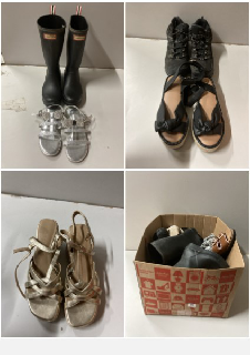 2 X BOXES OF FOOTWEAR IN VARIOUS DESIGNS & SIZES