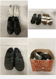 2 X BOXES OF FOOTWEAR IN VARIOUS DESIGNS & SIZES