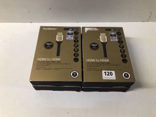 4 X SANDSTROM HDMI TO HDMI CABLE