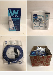 BOX OF ITEMS TO INCLUDE W PRO FRIDGE CARE KIT FOR REFRIGERATOR & FREEZER