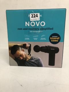 HOMEDICS NOVO MINI MASSAGE GUN INCLUDES TRAVEL CASE