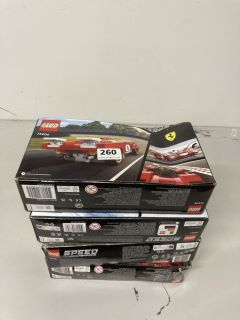 4 X LEGO SPEED CHAMPIONS