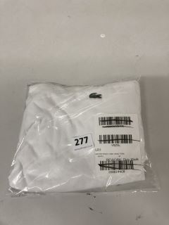 LACOSTE MID WEIGHT COTTON JERSEY T-SHIRT INT WHITE - SIZE M