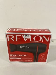 REVLON SMOOTHSTAY COCONUT OIL-INFUSED HAIR DRYER+ VOLUMISING DIFFUSER