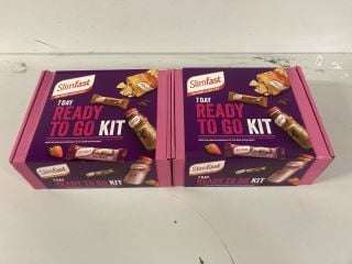 2 X 7 DAY SLIMFAST READY TO GO KITS (BBE 11/24)