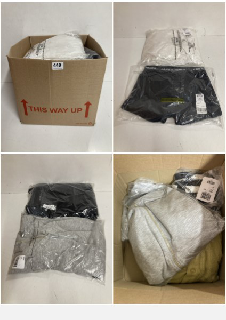 BOX OF PREMIUM CLOTHING IN VARIOUS SIZES & DESIGNS