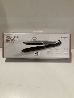 BABYLISS SUPER SMOOTH WIDE STRAIGHTENERS