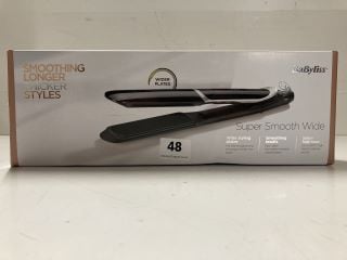 BABYLISS SUPER SMOOTH WIDE STRAIGHTENERS