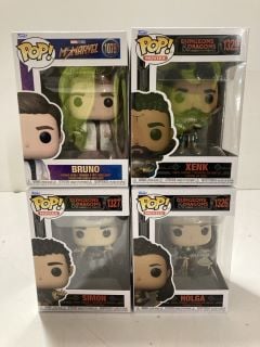 4 X VARIOUS POP! ACTION FIGURES