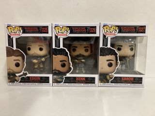 3 X POP! MOVIES - DUNGEONS & DRAGONS COLLECTABLE FIGURES TO INCLUDE EDGIN/XENK/SIMON