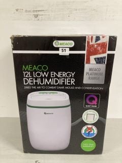 MEACO 12L LOW ENERGY DEHUMIDIFIER