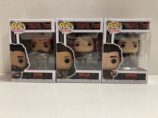 3 X POP! MOVIES - DUNGEONS & DRAGONS COLLECTABLE FIGURES TO INCLUDE XENK/SIMON/HOLGA