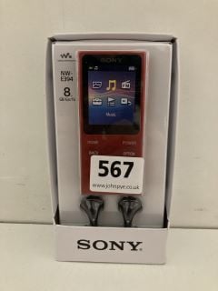 SONY 8GB MUSIC MP3 PLAYER - MODEL NUMBER NWE394