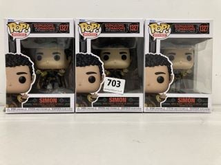 3 X POP! DUNGEONS AND DRAGONS SIMON FIGURES