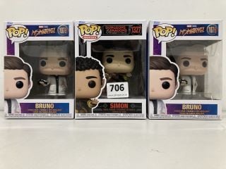 3 X POP! FIGURES TO INCLUDE DUNGEONS & DRAGONS SIMON FIGURES