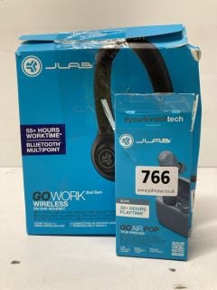 2 X ITEMS TO INCLUDE JLAB GO AIR POP TRUE WIRELESS AIR BUD