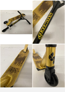 PRINTED GILT STUNT SCOOTER