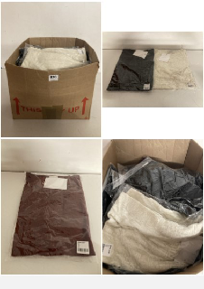 BOX OF CLOTHES IN VARIOUS STYLES AND SIZES