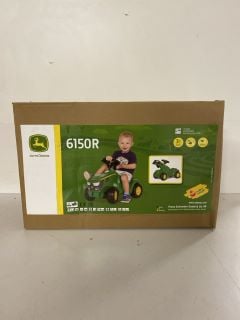 JOHN DEERE ROLLY TOYS CHILDREN'S RIDE ON TRACTOR - MODEL 6150R - RRP Â£90