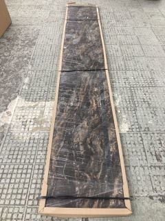 DARK CALCUTTA MARBLE EFFECT KITCHEN WORKTOP (3650 X 600 X 40MM) (COLLECTION FROM SITE ONLY)