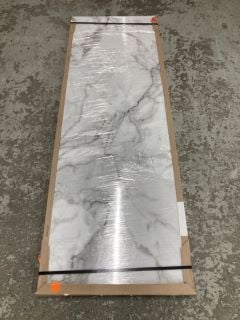 WHITE MARBLE EFFECT KITCHEN WORKTOP (1750 X 610 X 22MM) (COLLECTION FROM SITE ONLY)