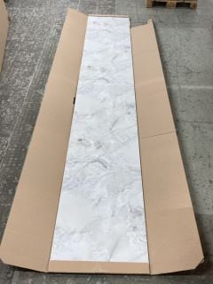 2 X TEKWALL LUNAR MARBLE GLOSS SHEETS (4100 X 600 X 10MM) (COLLECTION FROM SITE ONLY)