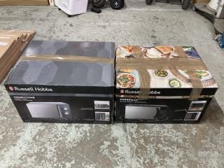 TWO RUSSELL HOBBS MICROWAVE OVENS