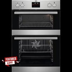 AEG 6000 SERIES BUILT-IN DOUBLE ELECTRIC OVEN MODEL DCB535060M RRP £619 (IN PACKAGING)