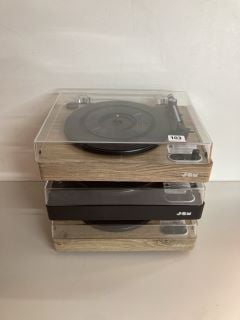 3 X VARIOUS VINYL LP TURNTABLES