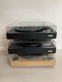 3 X VARIOUS VINYL LP TURNTABLES