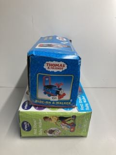 2 X BABY WALKERS, THOMAS AND FRIENDS AND VTECH