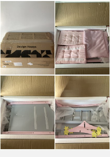 DOLL NURSERY BED WITH CABINET