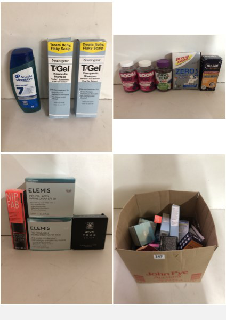 BOX OF VARIOUS BEAUTY PRODUCTS TO INCLUDE MAKEUP