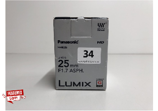 PANASONIC H-H025 LUMIX G 25MM F1.7 ASPH CAMERA LENS RRP:£149