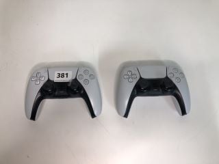 2 X SONY PLAYSTATION 5 DUAL SENSE WIRELESS CONTROLLERS