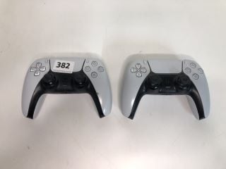 2 X SONY PLAYSTATION 5 DUAL SENSE WIRELESS CONTROLLERS