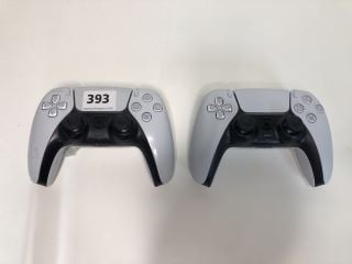 2 X SONY PLAYSTATION 5 DUAL SENSE WIRELESS CONTROLLERS