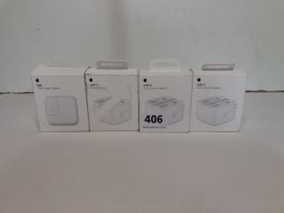 4 X APPLE USB-C POWER ADAPTERS