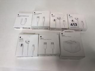 VARIOUS APPLE ITEMS TO INCLUDE HEADPHONES