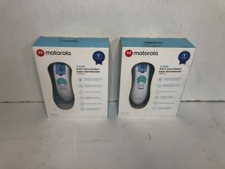 2 X MOTOROLA 3 IN 1 NON CONTACT BABY THERMOMETERS (SEALED)