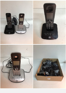 BOX OF VARIOUS HOME PHONE SETS