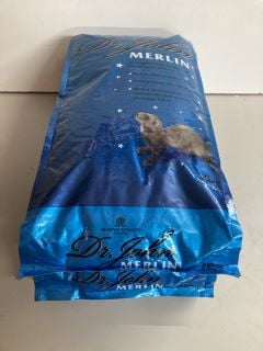 2 X 10KG SACKS OF DR. JOHN FERRET FOOD (SEALED)