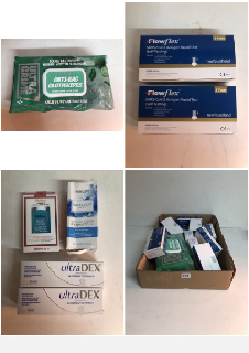 MEDICAL ITEMS TO INCLUDE COVID TESTING KITS