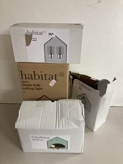 3 X HABITAT HOME LIGHTING SETS