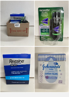 BOX OF ITEMS TO INC NICORETTE MOUTH SPRAY