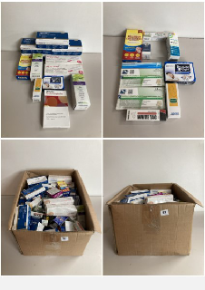 BOX OF VARIOUS BEAUTY AND PHARMACEUTICAL PRODUCTS